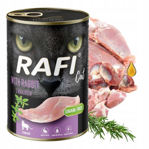 RAFI CAT Dolina Noteci Karma mokra dla kota mix smaków 20 x 400g bezzbożowa na Arena.pl