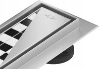 MEXEN 2w1 ODPŁYW LINIOWY 80 CM NISKI STAL 304 DUŻA PRZEPUSTOWOŚĆ INOX