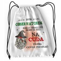 Plecak Dla Obserwatora Sportowy Szkolny Worek Z Nadrukiem Ze Zdjęciem