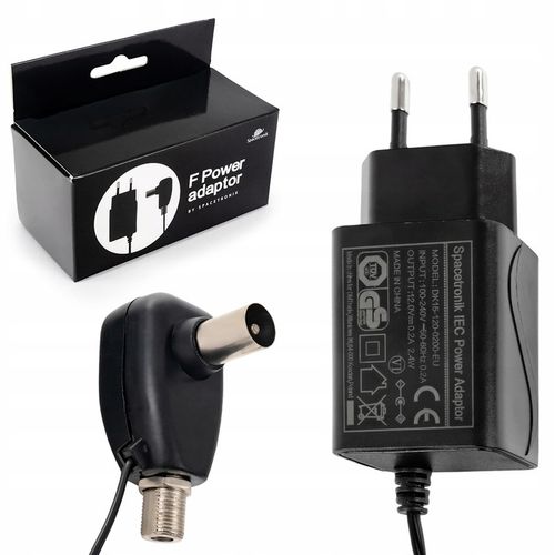 Zasilacz do anteny telewizora 12V 0,2A wtyk F na Arena.pl