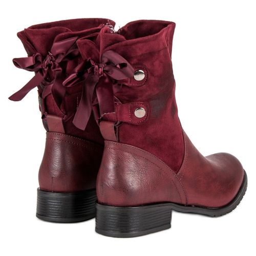 Modne Bordowe Botki r.36 na Arena.pl