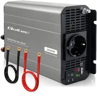 Qoltec przetwornica 12V/230V 1000W USB