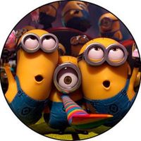 Opłatek na tort Urodziny Minion Minionki Postacie Gru