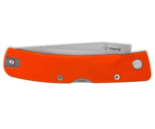 Nóż Manly Peak ORANGE Two Hand D2 59-61 HRC na Arena.pl