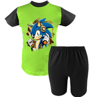 Krótka Piżama dziecięca Sonic - Szybki jak błyskawica