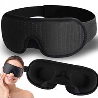 Opaska na oczy do spania 3D ZACIEMNIAJĄCA ODDYCHAJĄCA ergonomiczna maska