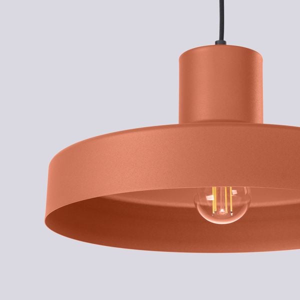 Lampa wisząca BILO ochra czerwona zdjęcie 6