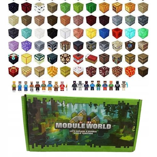 MAGNETYCZNYCH KLOCKÓW KONSTRUKCYJNYCH MINECRAFT 100 SZT 5 losowych lalek na Arena.pl
