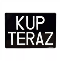 Czarna tablica rejestracyjna do przyczepy