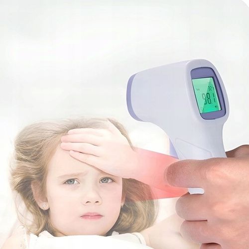 TERMOMETR BEZDOTYKOWY NA PODCZERWIEŃ LCD DLA DZIECI I DOROSŁYCH DOKŁADNY na Arena.pl