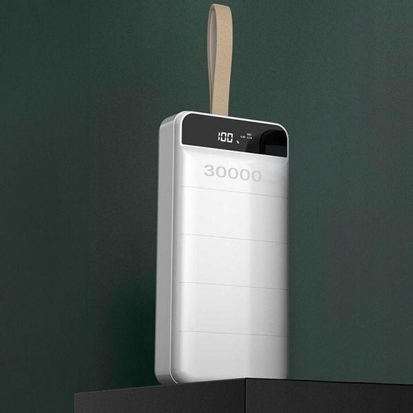 DUDAO DUŻY MOCNY POWERBANK 30000 mAh 2x USB / USB C Z LAMPKĄ LED zdjęcie 11