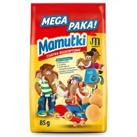 Mamutki - Ciastka Biszkoptowe bez Dodatku Cukru 85g