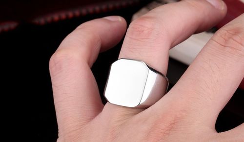 POLEROWANY STALOWY SYGNET STAL 316L JAKOŚĆ R.15 na Arena.pl