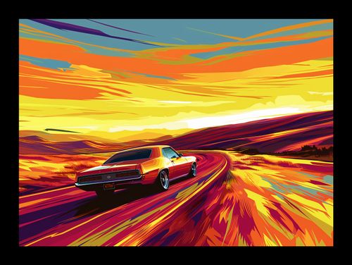 Plakat 18x13cm Pędź Przed Siebie na Arena.pl