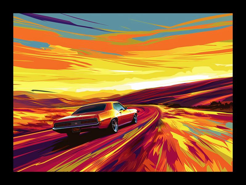 Plakat 18x13cm Pędź Przed Siebie zdjęcie 2