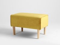 Podnóżek COZYBOY 60 - żółty narcyz, naturalny, puf