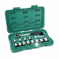 SATA ST09523 ZESTAW KLUCZY NASADOWYCH KLUCZE NASADOWE 14 ELEMENTÓW 3/8"