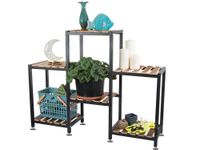 REGAŁ DREWNIANY WYSOKI NA KWIATY DONICZKI 3 POZIOMOWY REGAŁ