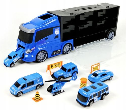 DUŻY TRANSPORTER DLA RESORAKÓW AUTKA POLICYJNE TIR Wyrzutnia Ciężarówka na Arena.pl