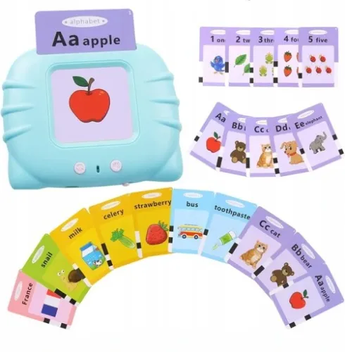 ZABAWKA DO WCZESNEJ NAUKI ANGIELSKIEGO PREZENT DLA 3 4 5 LATKA 510 KART XXL na Arena.pl
