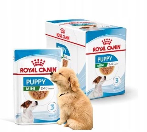 12 x Royal Canin Mini Puppy dla szczeniąt / KAWAŁKI W SOSIE 85g na Arena.pl
