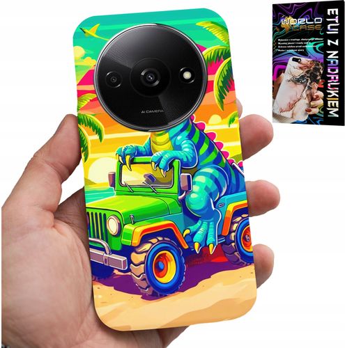 ETUI DO XIAOMI REDMI A3 - DINOZAUR W CIĘŻARÓWCE WZORY DLA DZIECI na Arena.pl