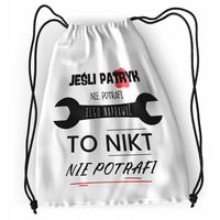 Plecak Dla Patryka Sportowy Szkolny Worek Torba Z Nadrukiem Ze Zdjęciem