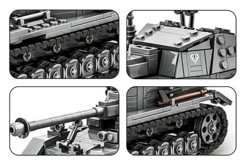 Zestaw Klocków Czołg Szary 632El. na Arena.pl