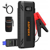 ASPERX Powerbank Rozruchowa 4000A Do Aut 12V LED Latarka LCD Ekran