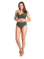 Kostium strój kąpielowy damski dwuczęściowy zielony zdobienie XL YOCLUB