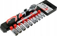 YATO KOMPLET NASADEK Z AKCESORIAMI GRZECHOTKA 1/4" NASADKI 4-13MM 12 EL.