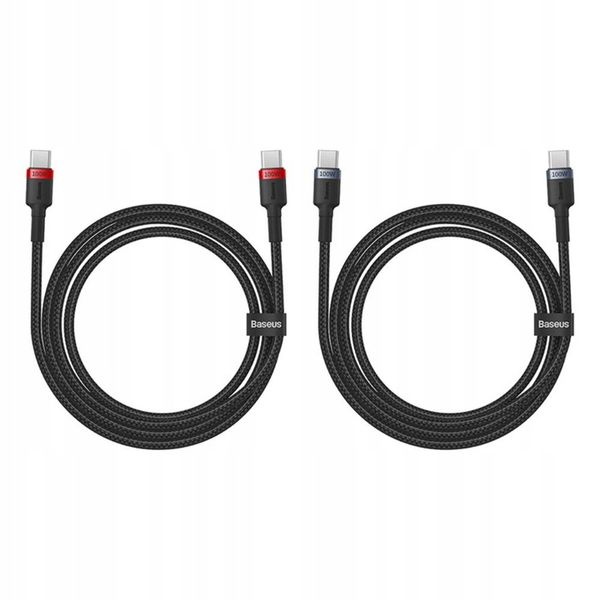 Baseus kabel Cafule Charging Cable USB-C to USB-C 100W 1m 2pcs zdjęcie 12