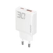 ładowarka sieciowa gan a30eul 30w usb-a usb-c - biała