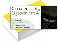 Wizytówki firmowe reklamowe 100 szt duży wybór wzorów CENTRUM OGRODNICZE