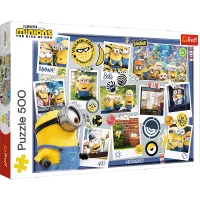 Puzzle ze śmiesznym nadrukiem - zwariowana kolekcja zdjęć Minionków 500 el