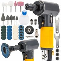 SZLIFIERKA POLERKA PNEUMATYCZNA 1/4" 6BAR ZESTAW FREZÓW PADÓW SZLIFIERSKICH