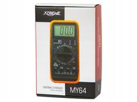 PROFESJONALNY MULTIMETR MIERNIK CYFROWY PRĄDU TEMPERATURY BATERIA SONDA LCD