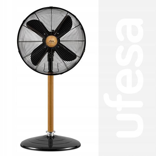 WENTYLATOR STOJĄCY UFESA WIATRAK PODŁOGOWY CICHY MOCNY METALOWY 50W 40CM na Arena.pl