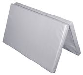 Materac dwuczęściowy z rzepami UNDERFIT 130 x 120 x 6 cm miękki szary