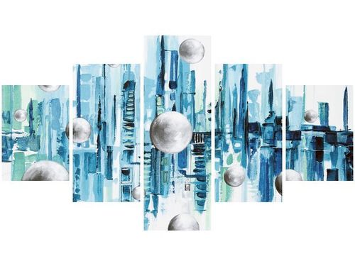 75CM 120 OBRAZ 5 ELEM MIASTO ZE SNU ŚCIENNY DRUK na Arena.pl