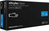 rękawice nitrylowe 100 sztuk / czarne / rozmiar: 8 - m / nitrylex black
