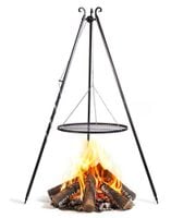 Grill na trójnogu 180 cm COOK KING - ruszt stal naturalna 80 cm