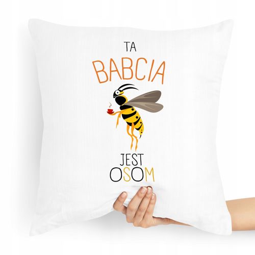 Poduszka Prezent Na Dzień Babci Babcia Jest Osom Z Nadrukiem Ze Zdjęciem na Arena.pl