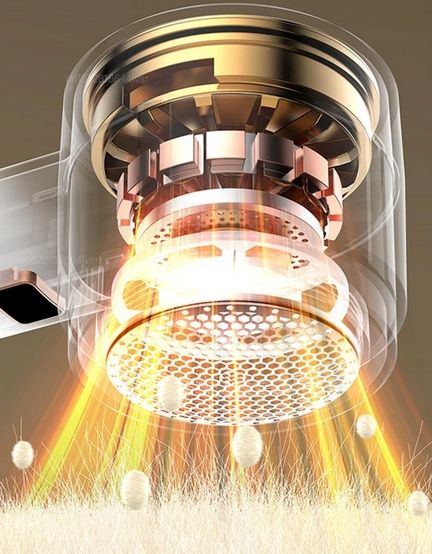 GOLARKA DO UBRAŃ TAPICERKI 8W AKUMULATOROWA +2 OSTRZA +LED +SUPER 3-SPEED zdjęcie 7