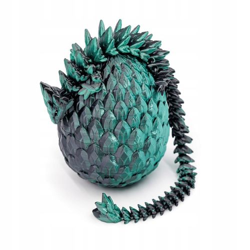 Ruchomy Kryształowy Smok Ze Smoczym Jajem DARKFOREST Rozmiar L na Arena.pl