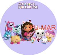 Opłatek na tort Koci Domek Gabi Kotek Kotki Tekst Gratis