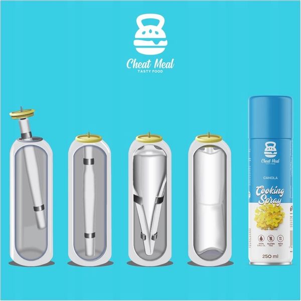 OLEJ RZEPAKOWY + MASŁO W SPRAYU COOKING SPRAY DIETA ODCHUDZANIE zestaw zdjęcie 10