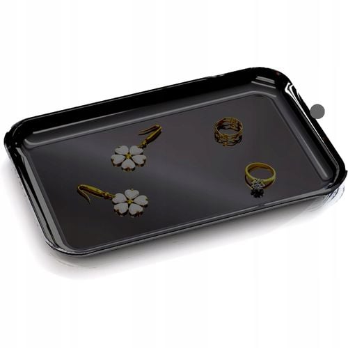 Taca łazienkowa dekoracyjna czarna na świece wykonana ze stali nierdzewnej na Arena.pl