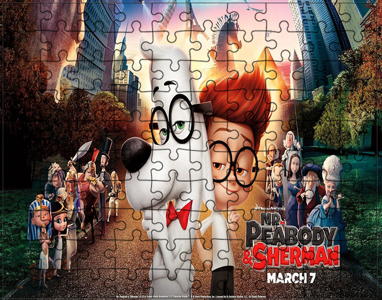Puzzle Pan Peabody i Sherman zdjęcie 1