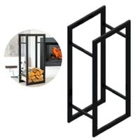 Stojak na drewno kominkowe JESION Stalowy wolnostojący regał